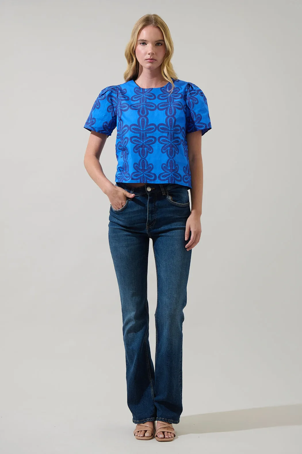 Romery Abstract Tilma Short Sleeve Top sold by Sugarlips product image thumbnail 4