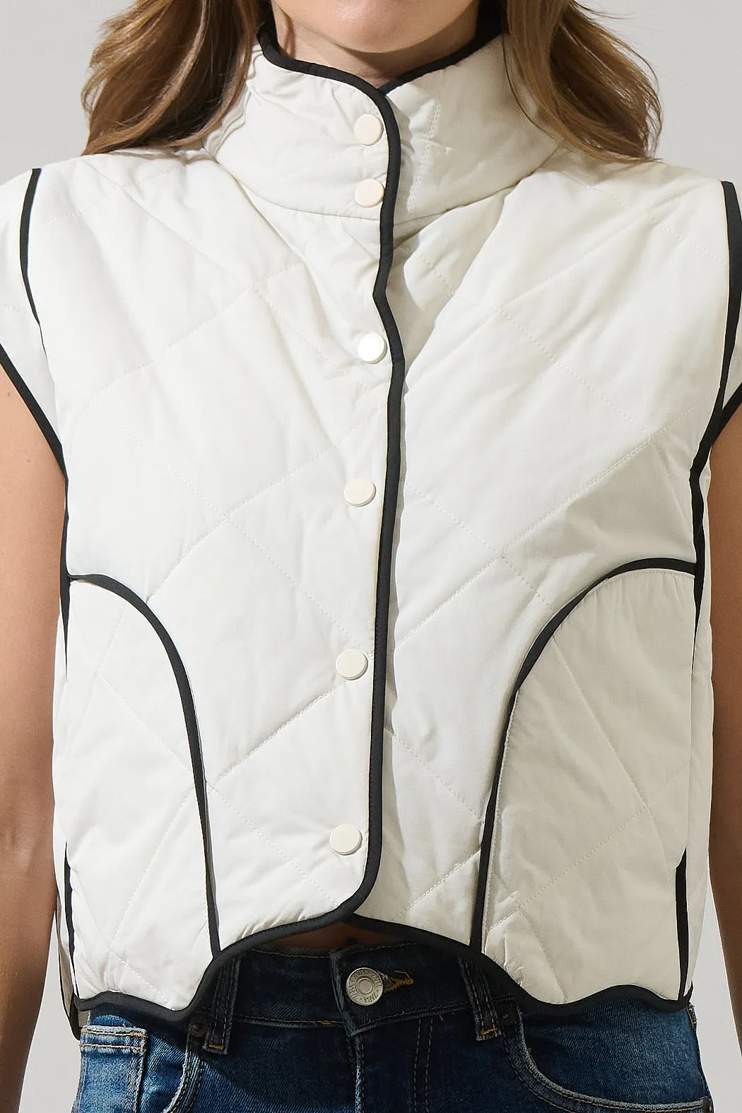 Zena Puffer Vest sold by Sugarlips product image thumbnail 5