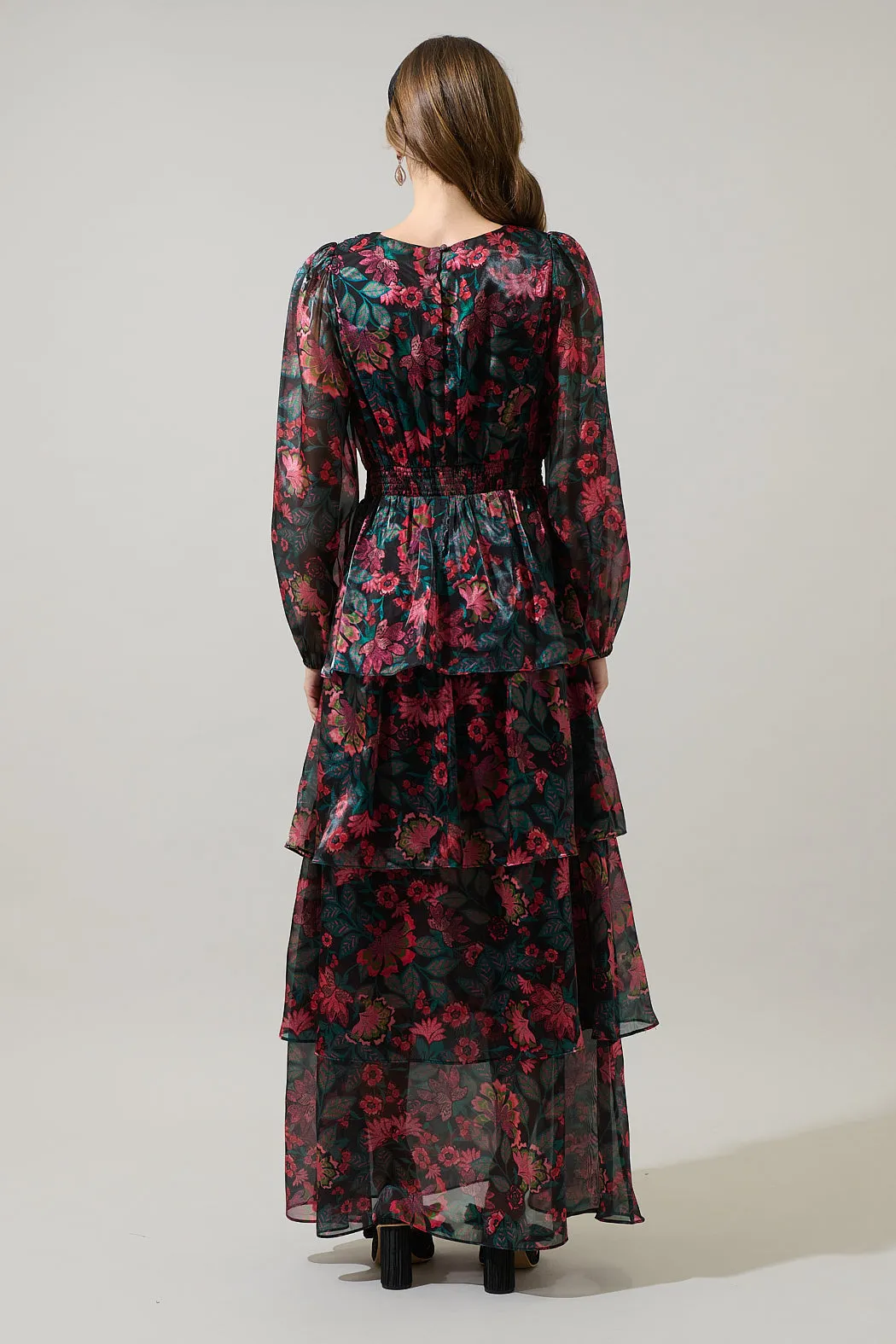 Briala Organza Sandy Pleated Maxi Dress sold by Sugarlips product image thumbnail 3