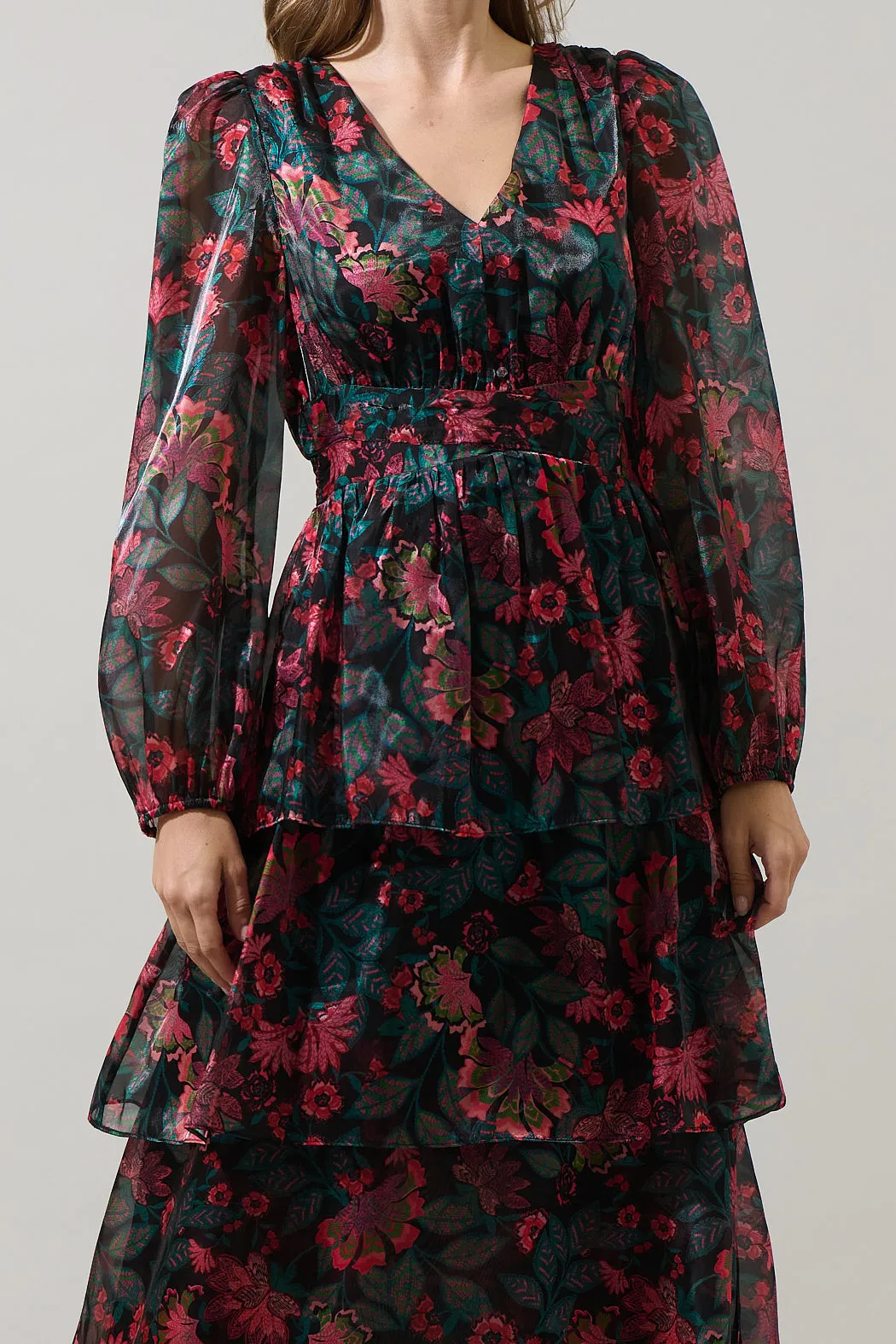 Briala Organza Sandy Pleated Maxi Dress sold by Sugarlips product image thumbnail 5