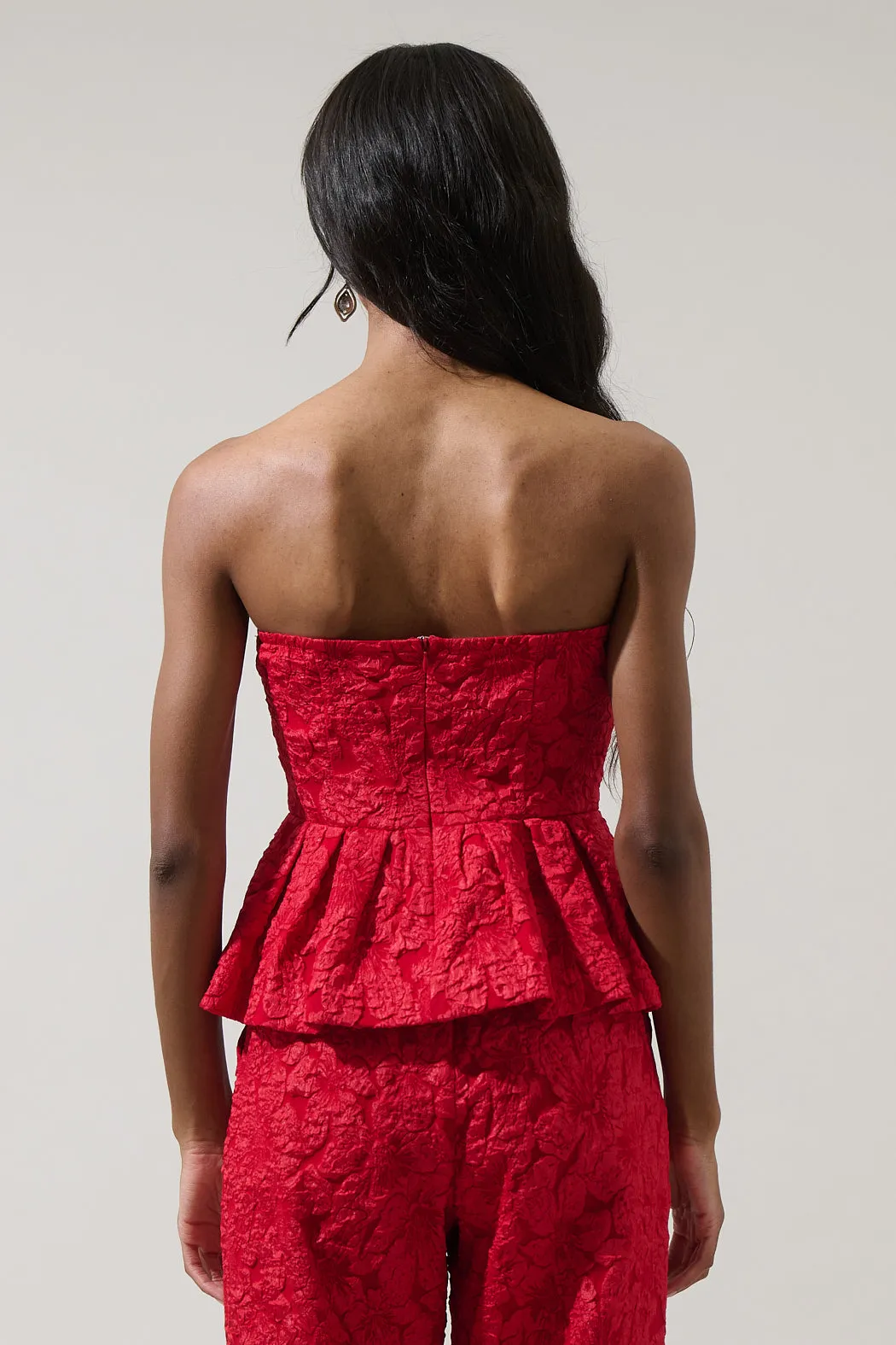 Arielle Jacquard Senny Peplum Top sold by Sugarlips product image thumbnail 3