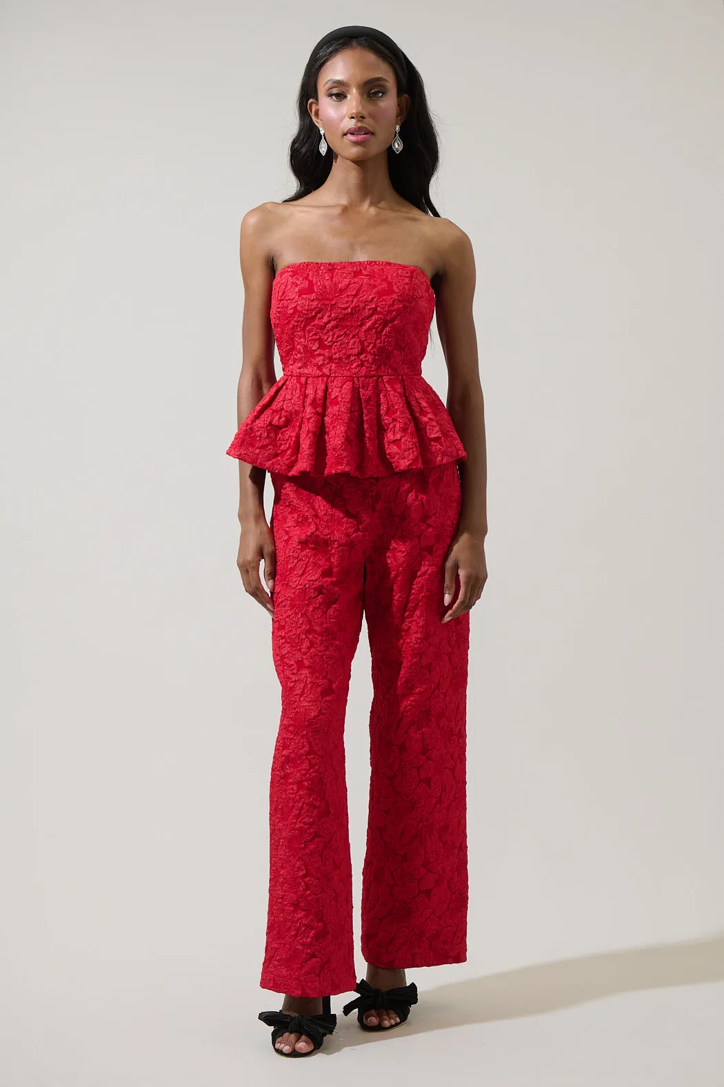 Arielle Jacquard Senny Peplum Top sold by Sugarlips product image thumbnail 5