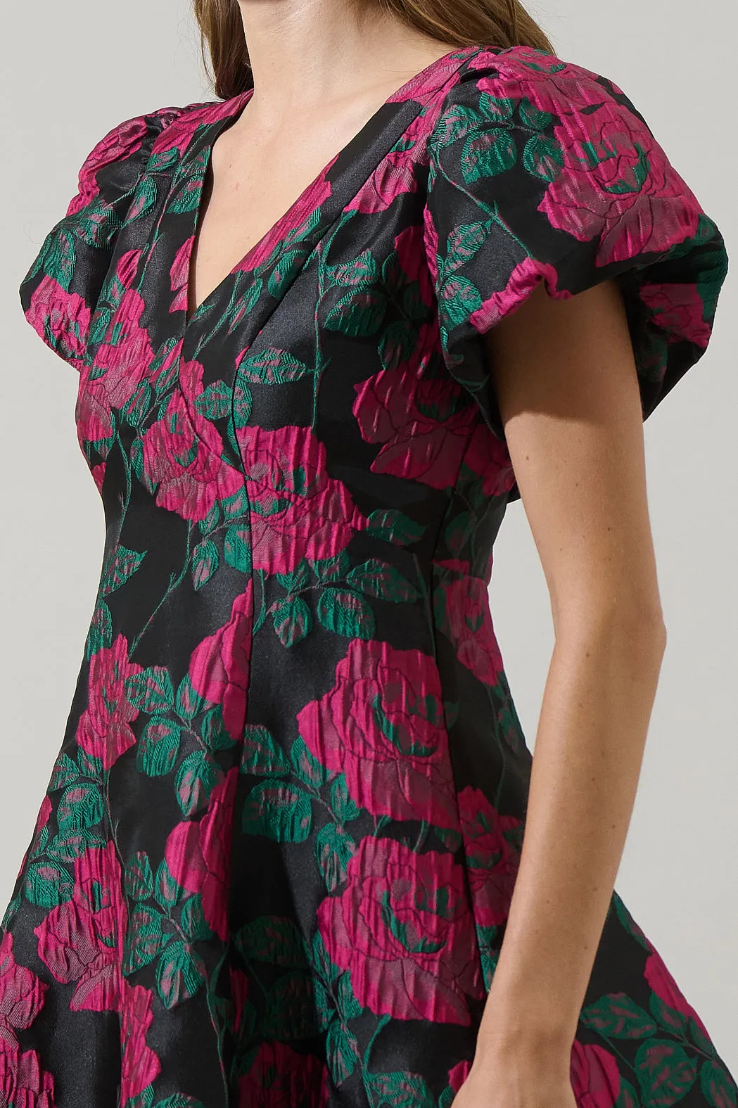 Noemie Jacquard Lara Flare Mini Dress sold by Sugarlips product image thumbnail 5