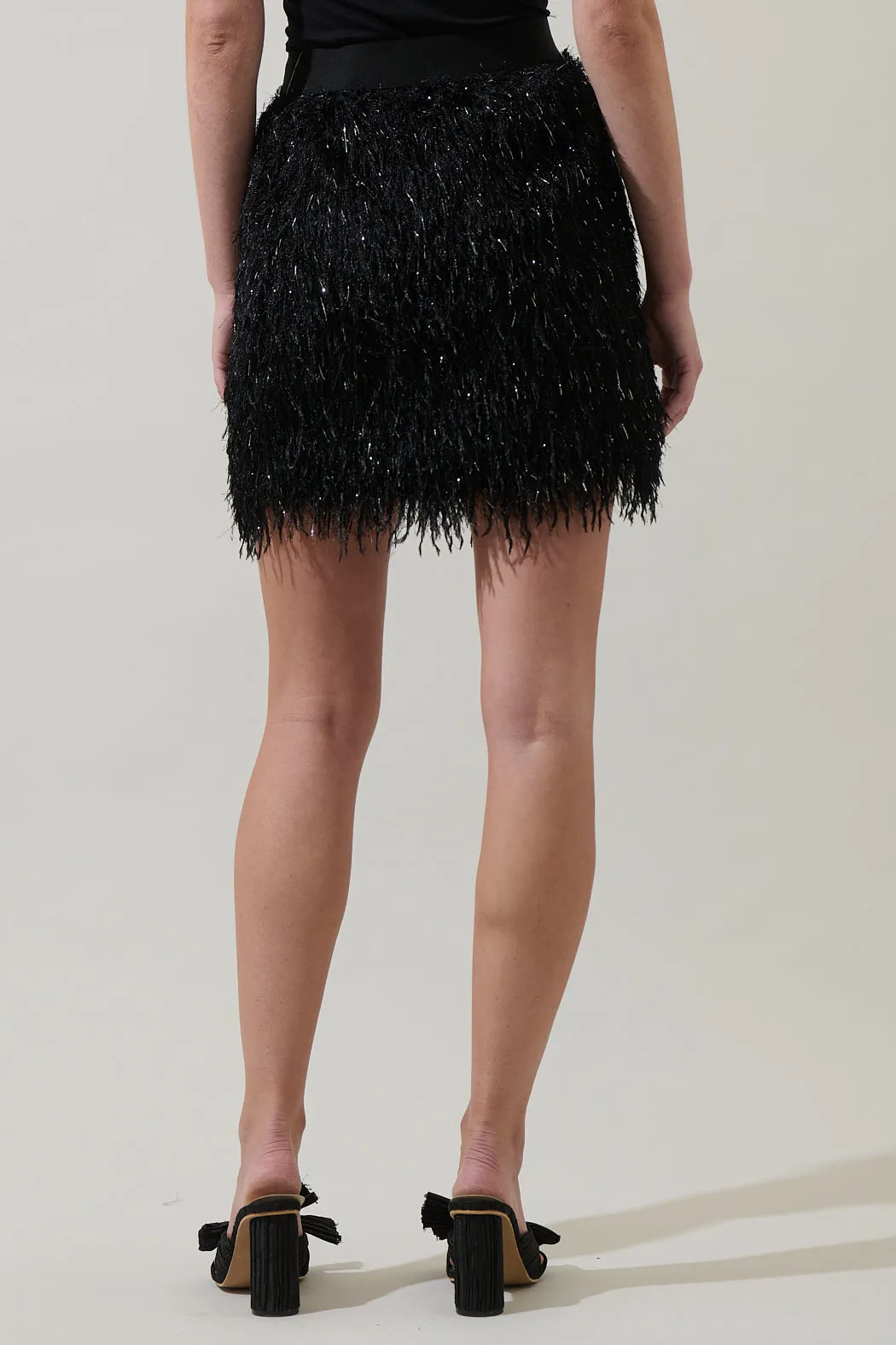 Himari Metallic Fringe Mini Skirt sold by Sugarlips product image thumbnail 2