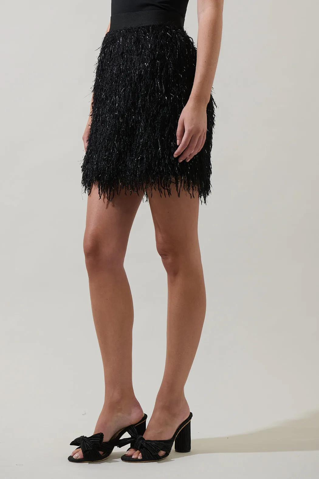 Himari Metallic Fringe Mini Skirt sold by Sugarlips product image thumbnail 3