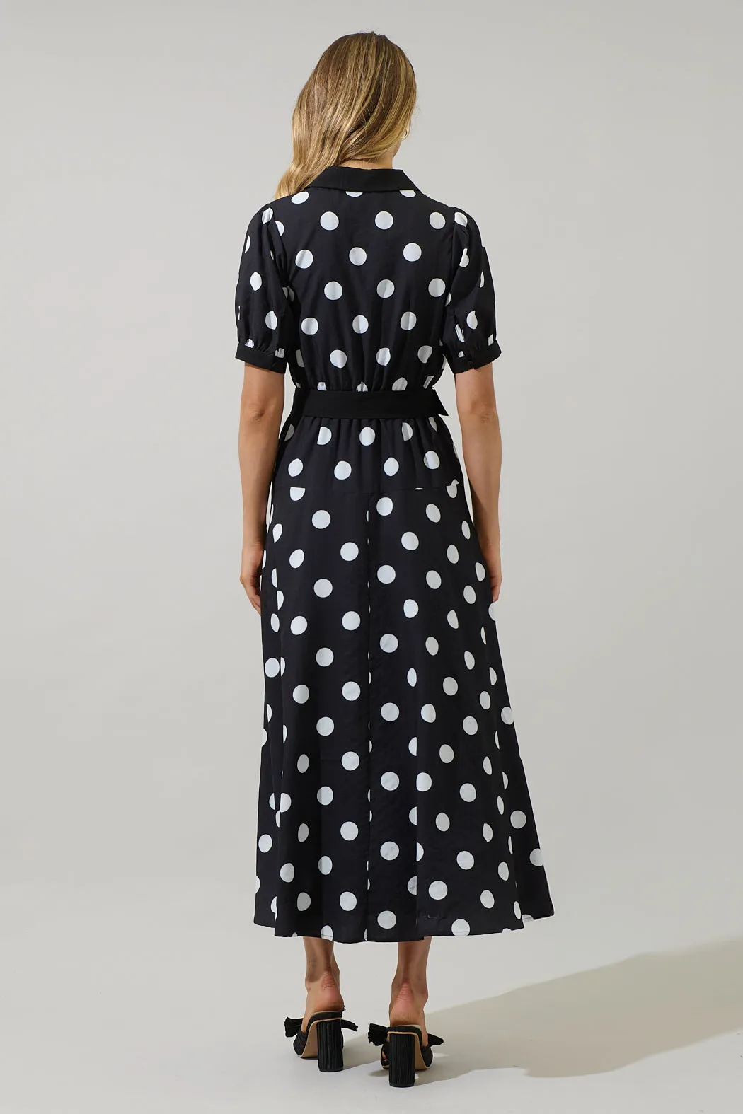 Darrah Polka Dot Fayen Wrap Maxi Dress sold by Sugarlips product image thumbnail 2