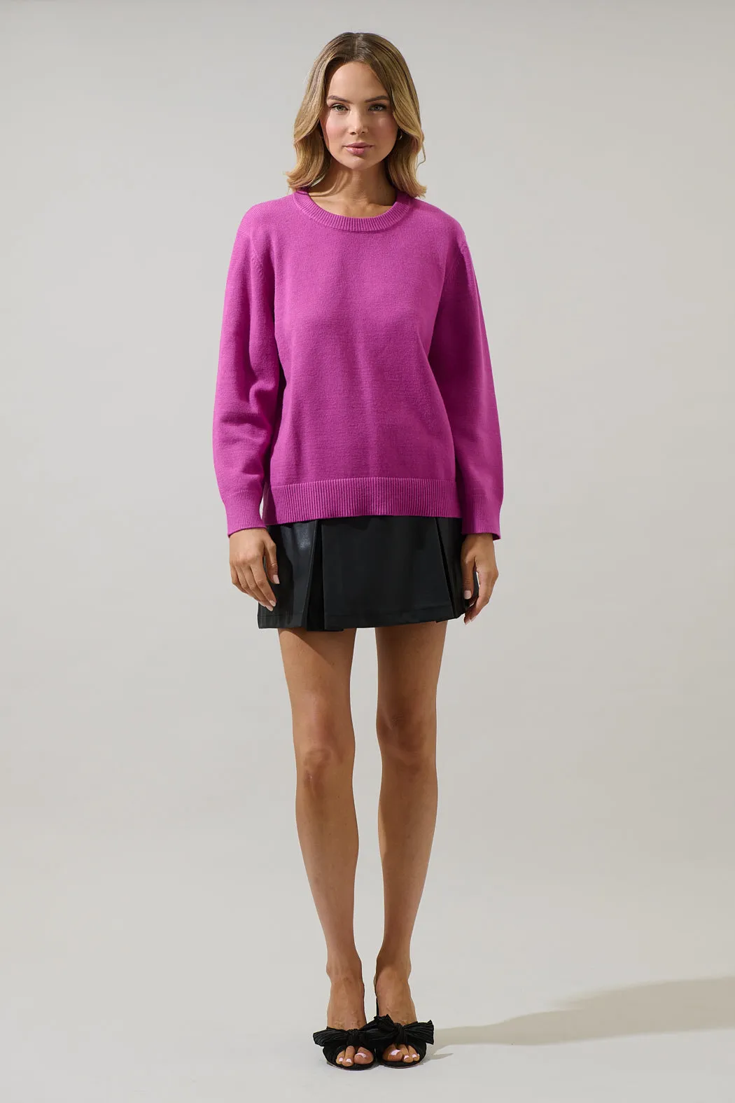 Tiffani Round Neck Knit Sweater sold by Sugarlips product image thumbnail 4