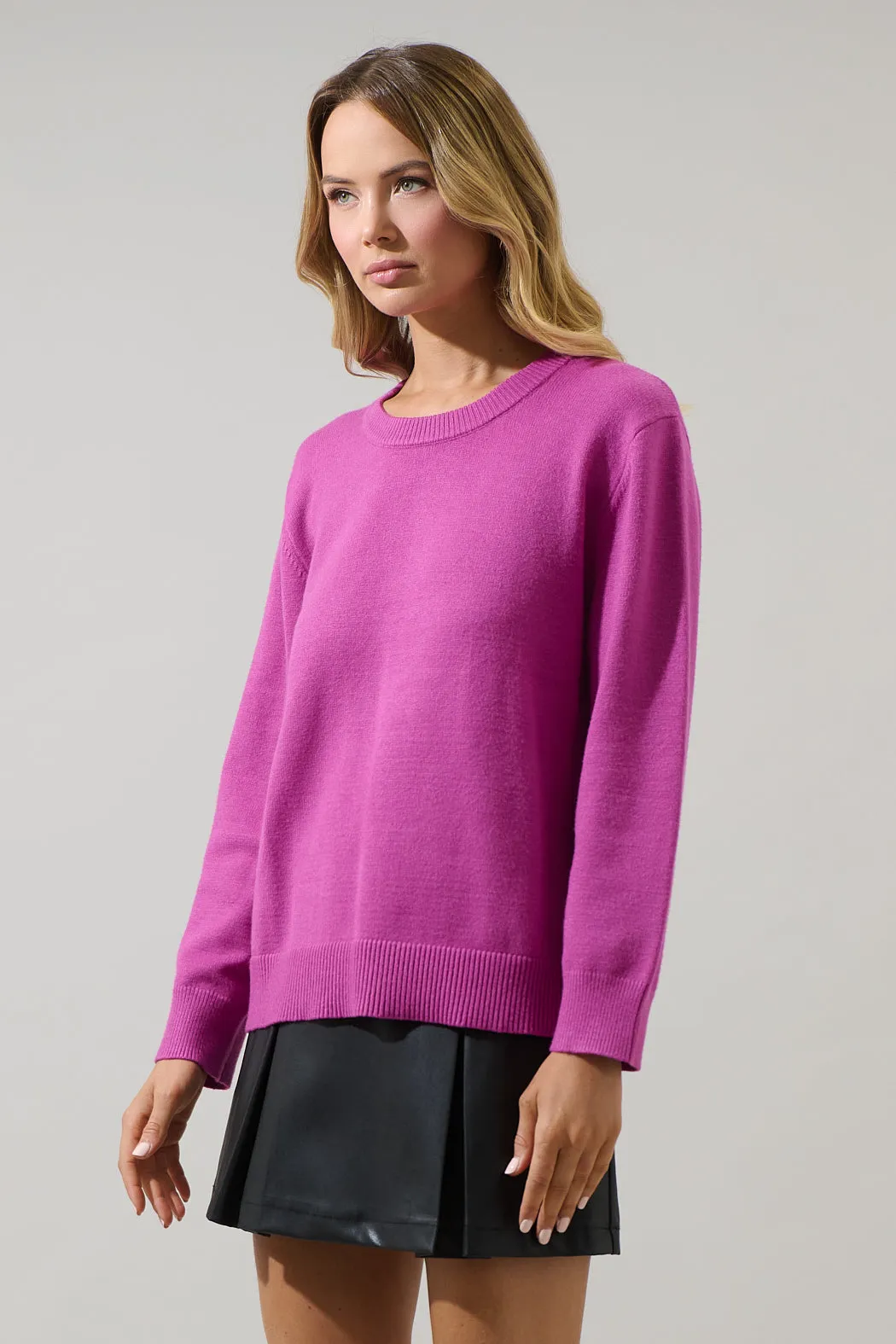 Tiffani Round Neck Knit Sweater sold by Sugarlips product image thumbnail 3