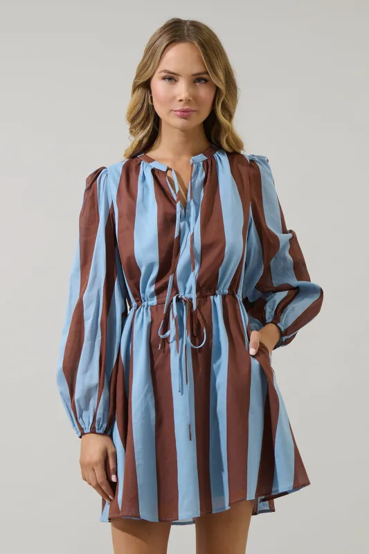 Evabelle Stripe Viany Shift Mini Dress sold by Sugarlips