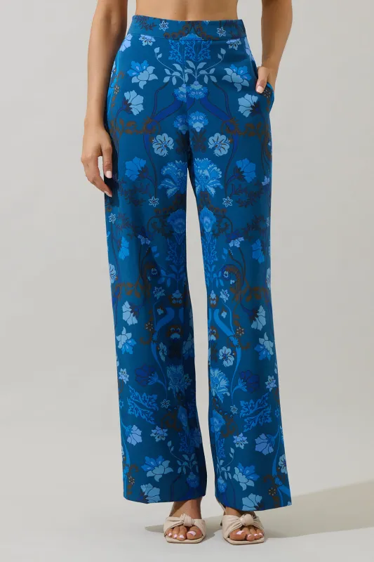 Palmate Floral Pluma Wide Leg Pants sold by Sugarlips