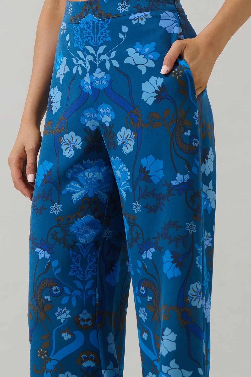 Palmate Floral Pluma Wide Leg Pants sold by Sugarlips product image thumbnail 5