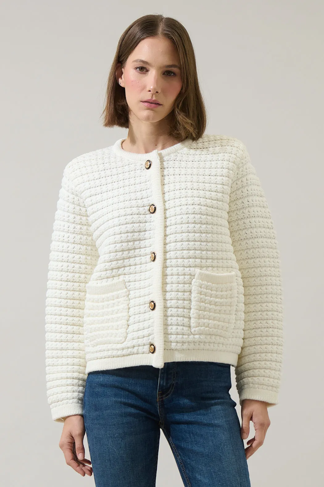 Joutsy Button Down Cardigan sold by Sugarlips