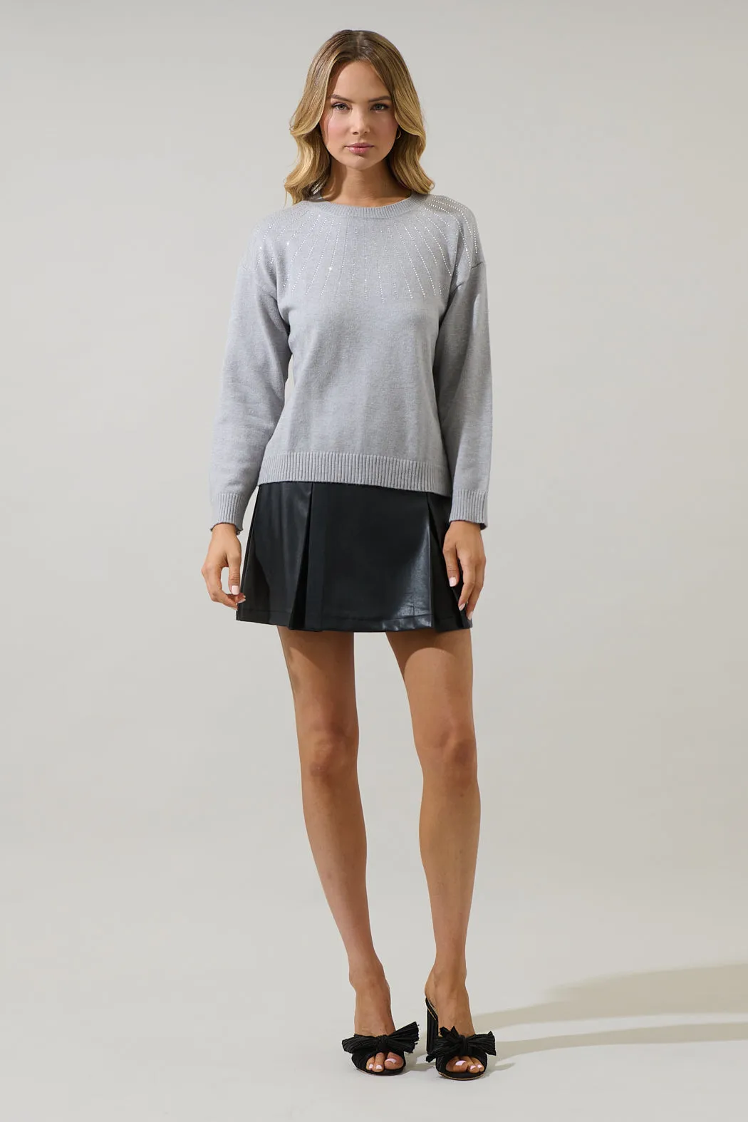 Shanice Rhinestone Knit Sweater sold by Sugarlips product image thumbnail 4