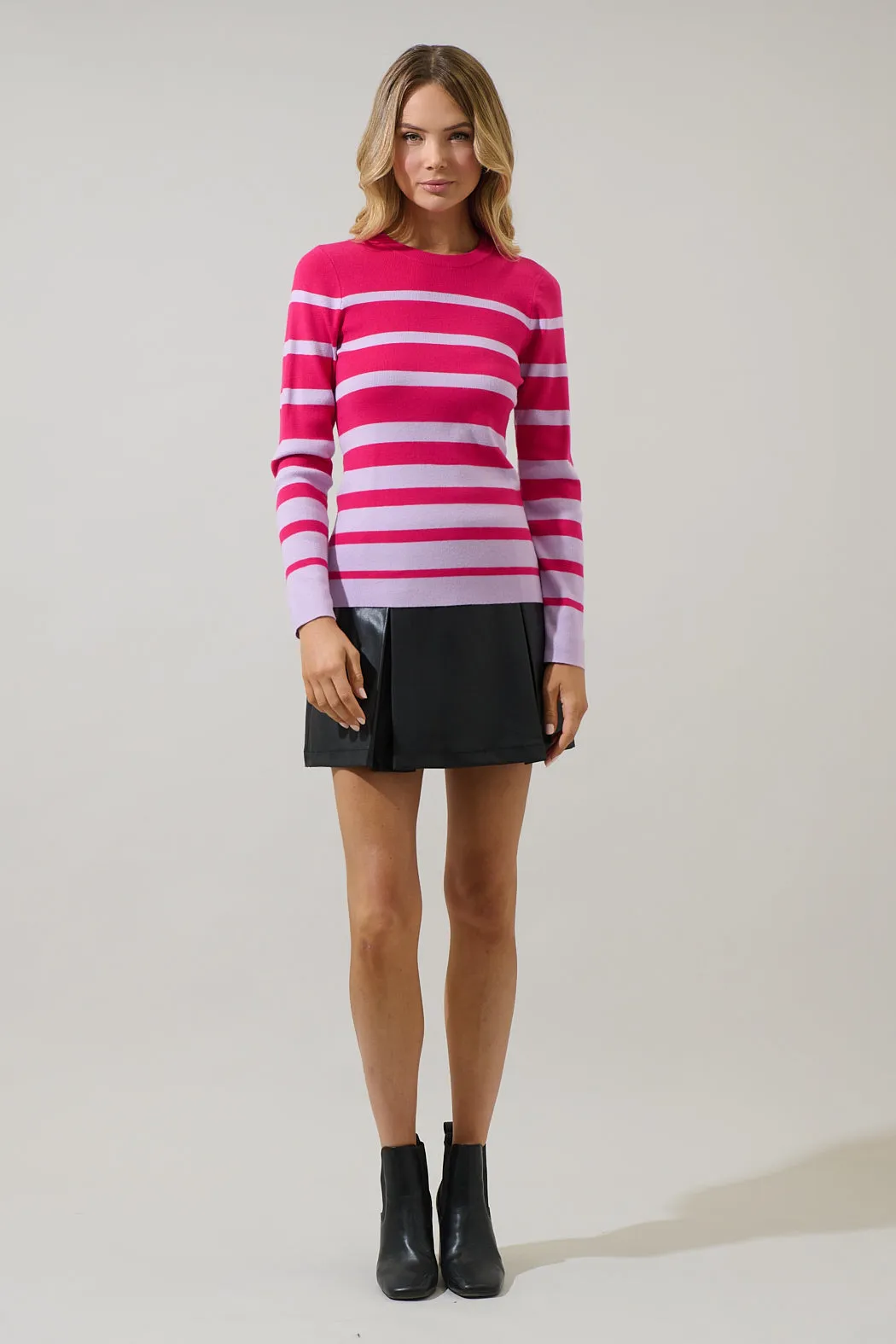 Ursula Stripe Knit Sweater sold by Sugarlips product image thumbnail 4