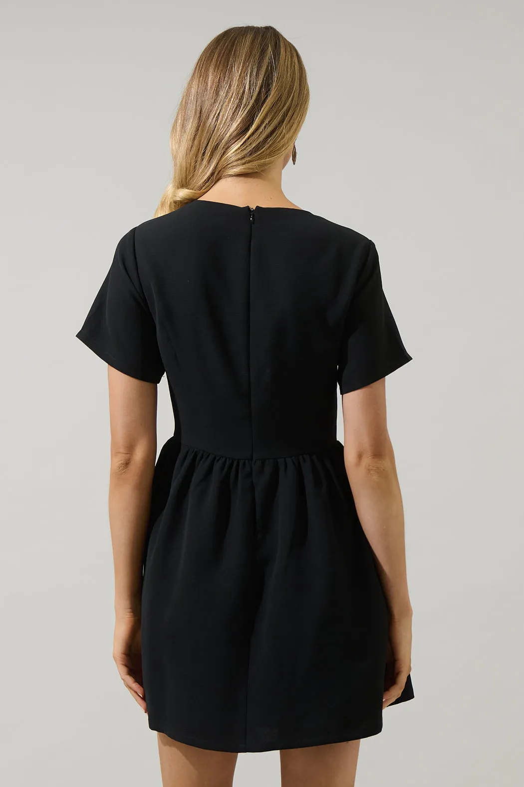 Kaida Bow Flare Mini Dress sold by Sugarlips product image thumbnail 3