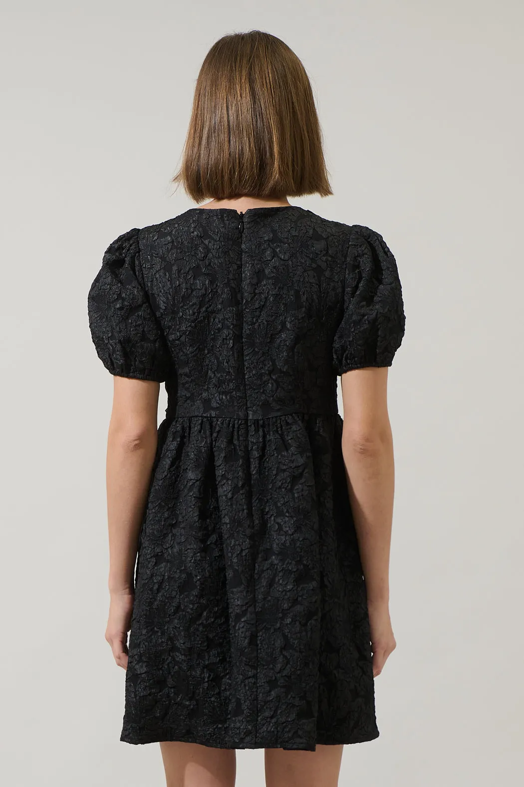 Arian Jacquard Glow Bow Mini Dress sold by Sugarlips product image thumbnail 3