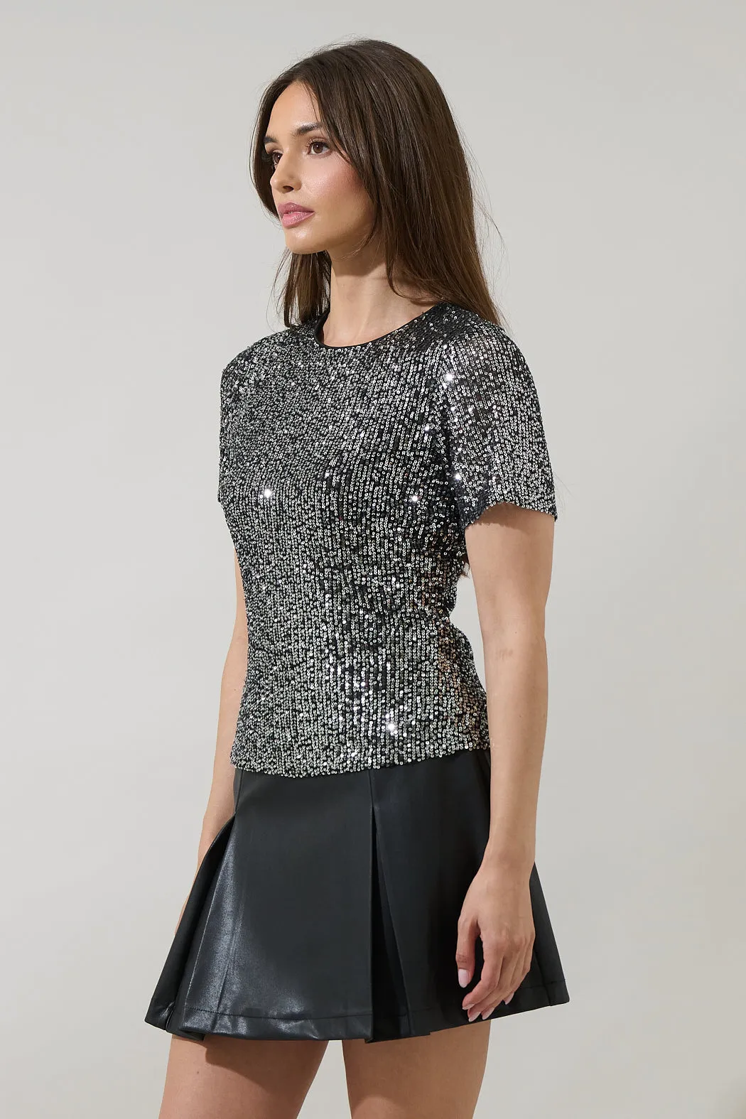 Willard Sequin Liny Crop Top sold by Sugarlips product image thumbnail 3