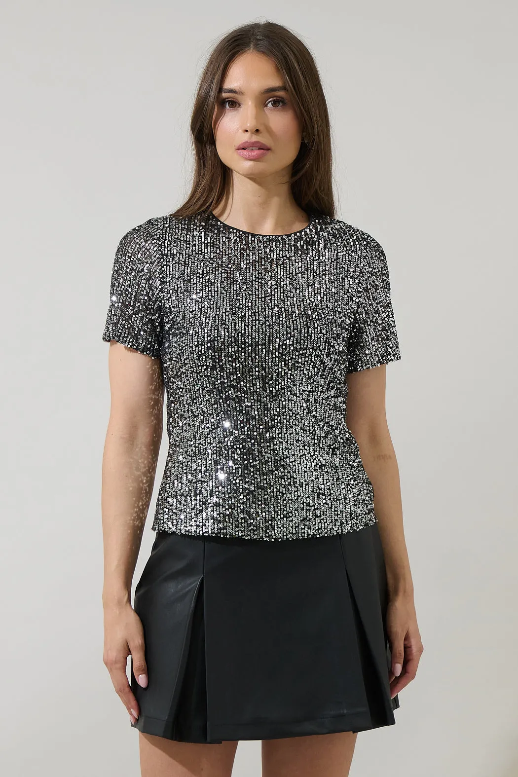Willard Sequin Liny Crop Top sold by Sugarlips