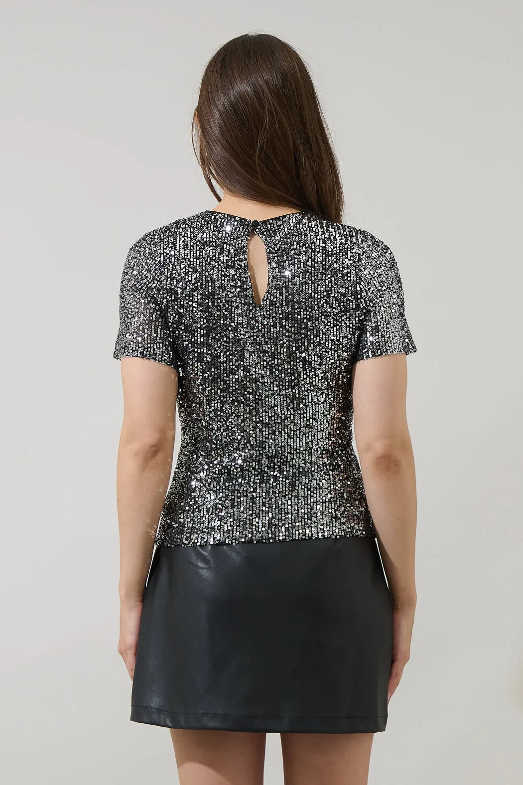 Willard Sequin Liny Crop Top sold by Sugarlips product image thumbnail 2