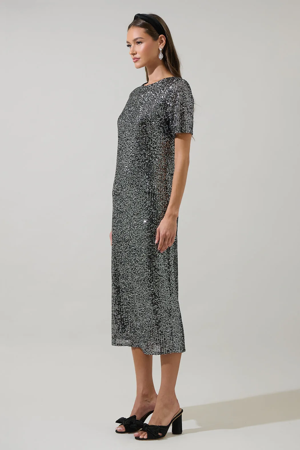 Willard Sequin Cosette Midi Dress sold by Sugarlips product image thumbnail 4