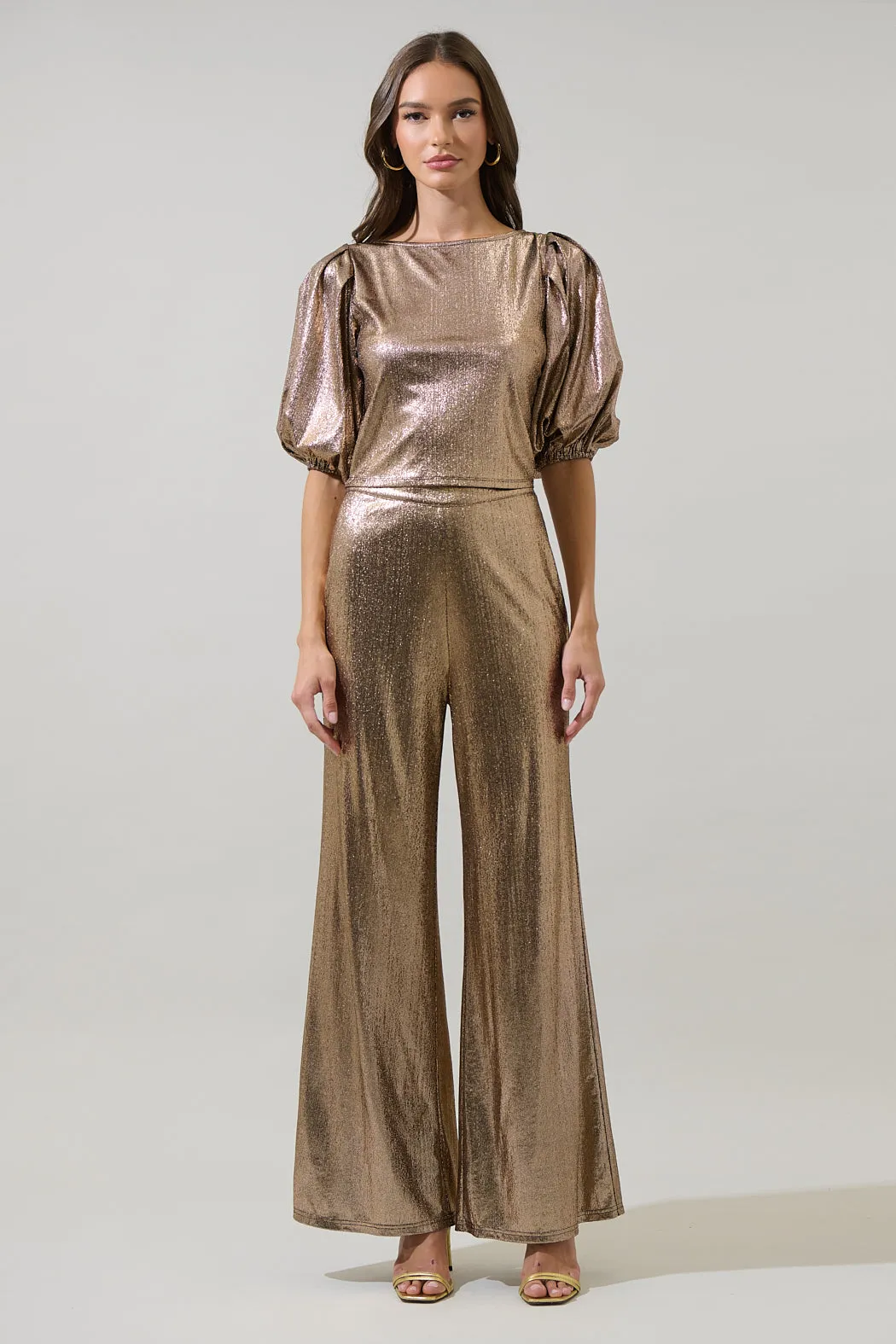 Primadonna Metallic Puff Sleeve Top sold by Sugarlips product image thumbnail 4