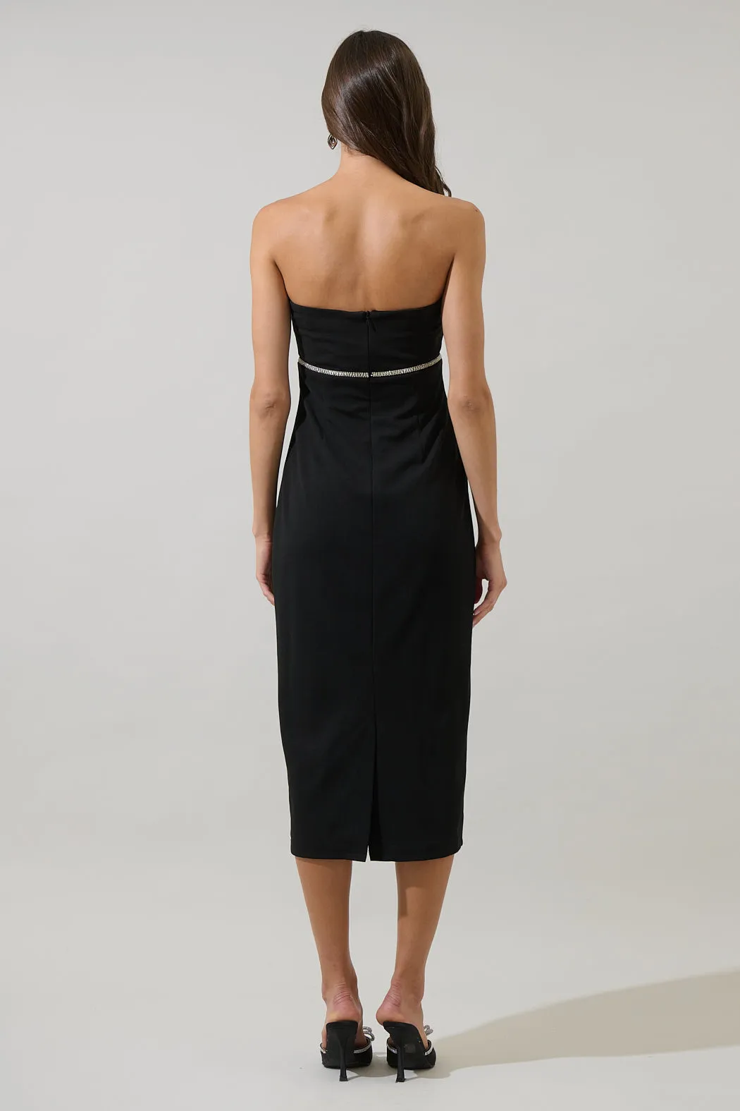 Janice Strapless Bow Midi Dress sold by Sugarlips product image thumbnail 2