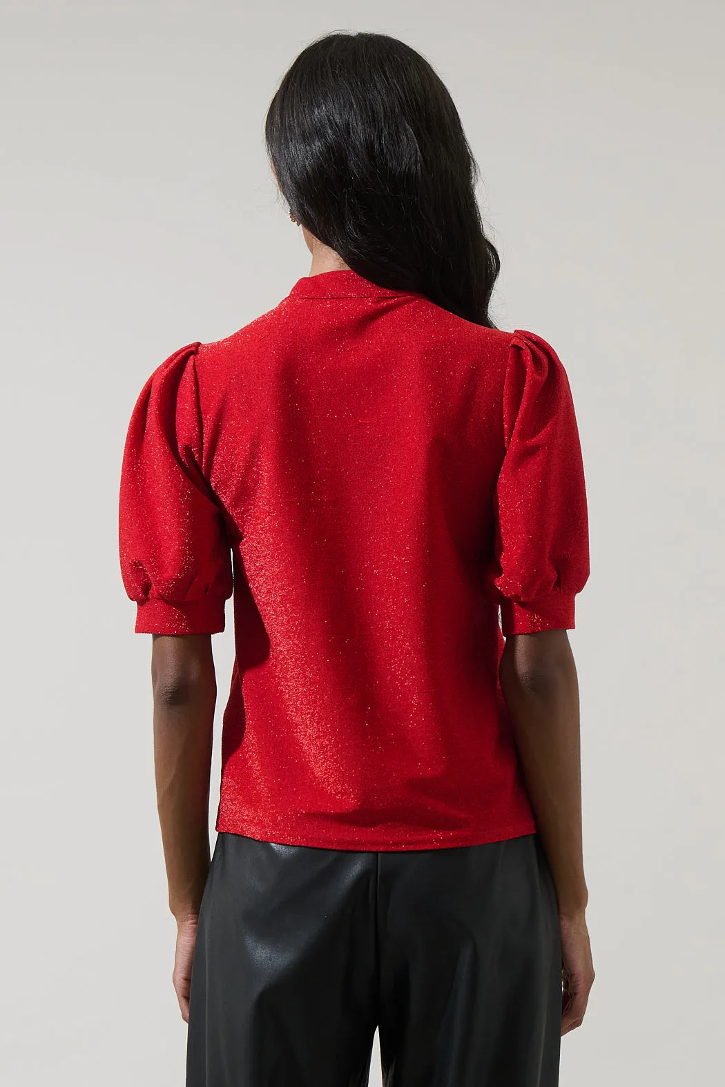 Lisette Shimmer Bow Tie Top sold by Sugarlips product image thumbnail 2