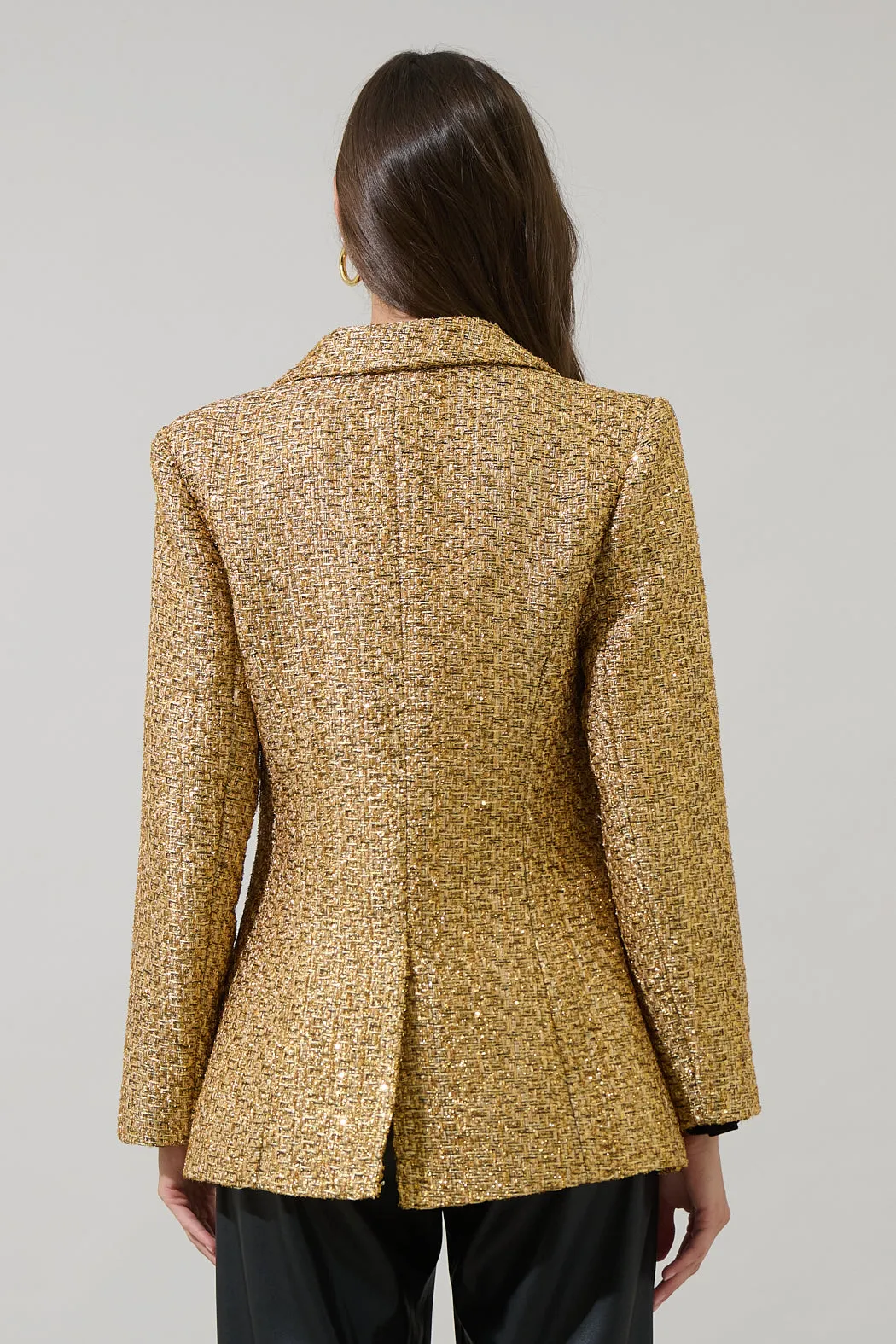 Tamary Tweed Vesta Collared Blazer sold by Sugarlips product image thumbnail 3