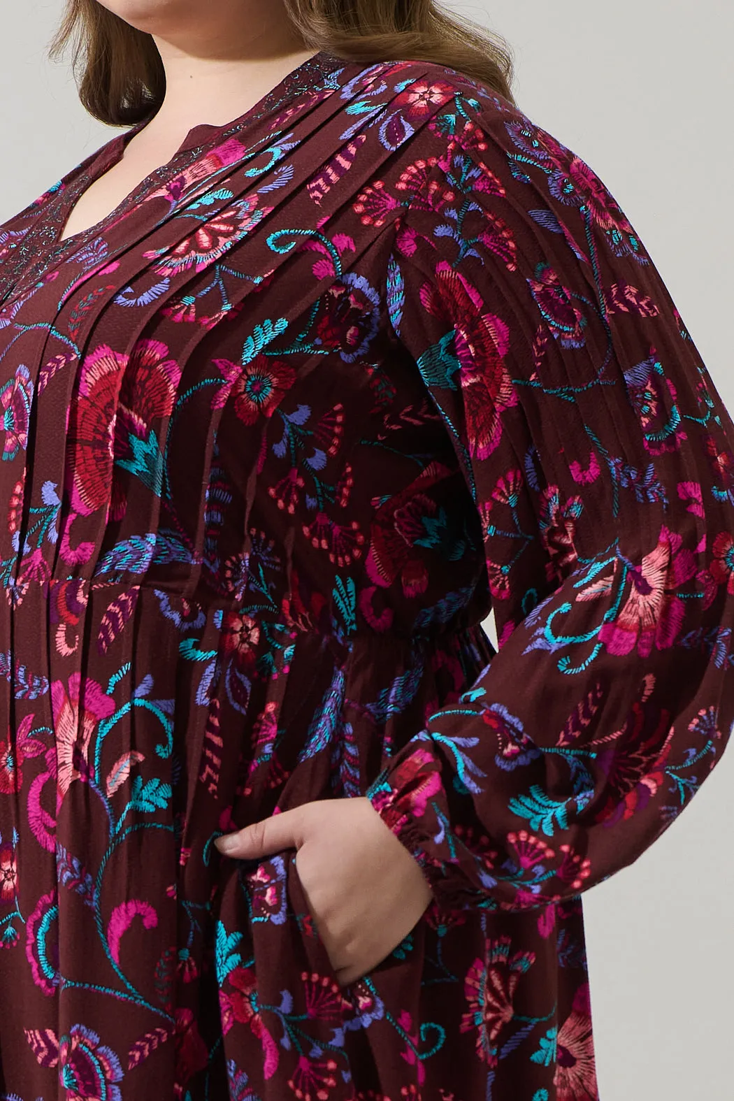 Tory Paisley Ceny Button Down Mini Dress Curve sold by Sugarlips product image thumbnail 5