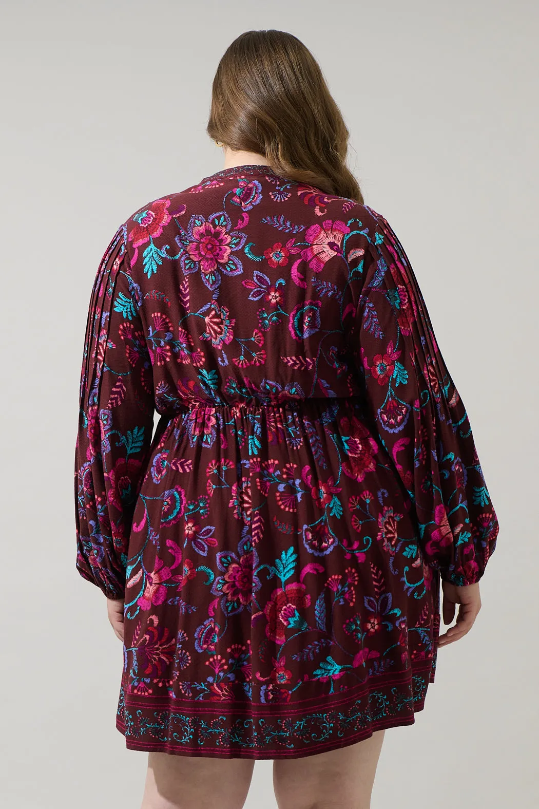 Tory Paisley Ceny Button Down Mini Dress Curve sold by Sugarlips product image thumbnail 2
