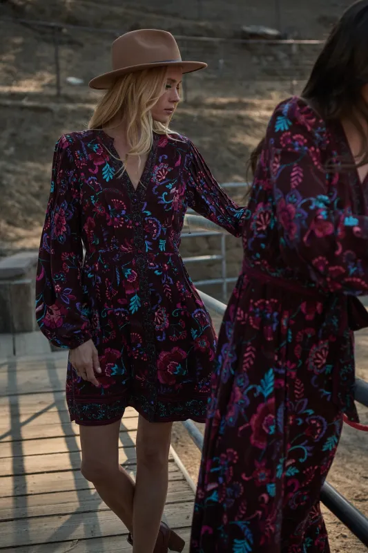 Tory Paisley Ceny Button Down Mini Dress sold by Sugarlips