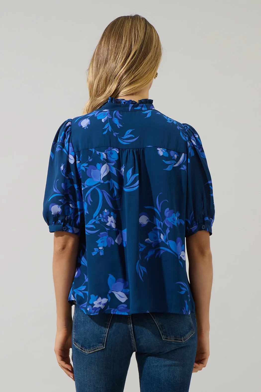 Niva Floral Elysia Pleated Blouse sold by Sugarlips product image thumbnail 2