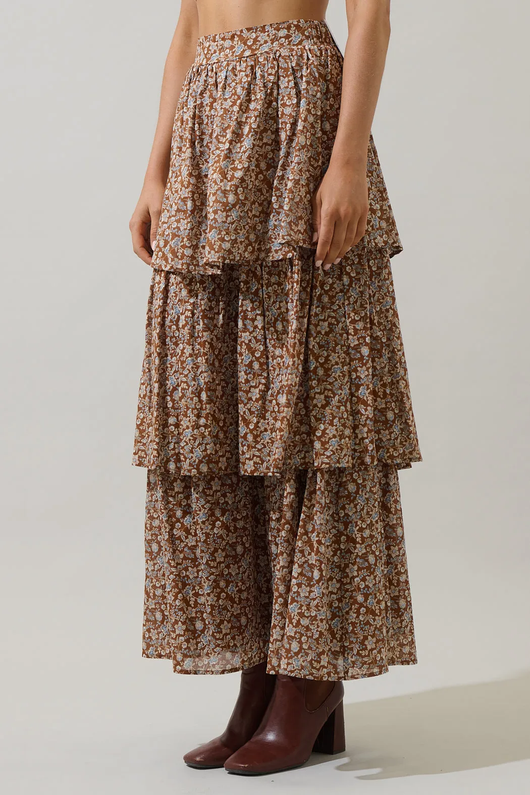 Ramsey Ditsy Tonia Tiered Maxi Skirt sold by Sugarlips product image thumbnail 3