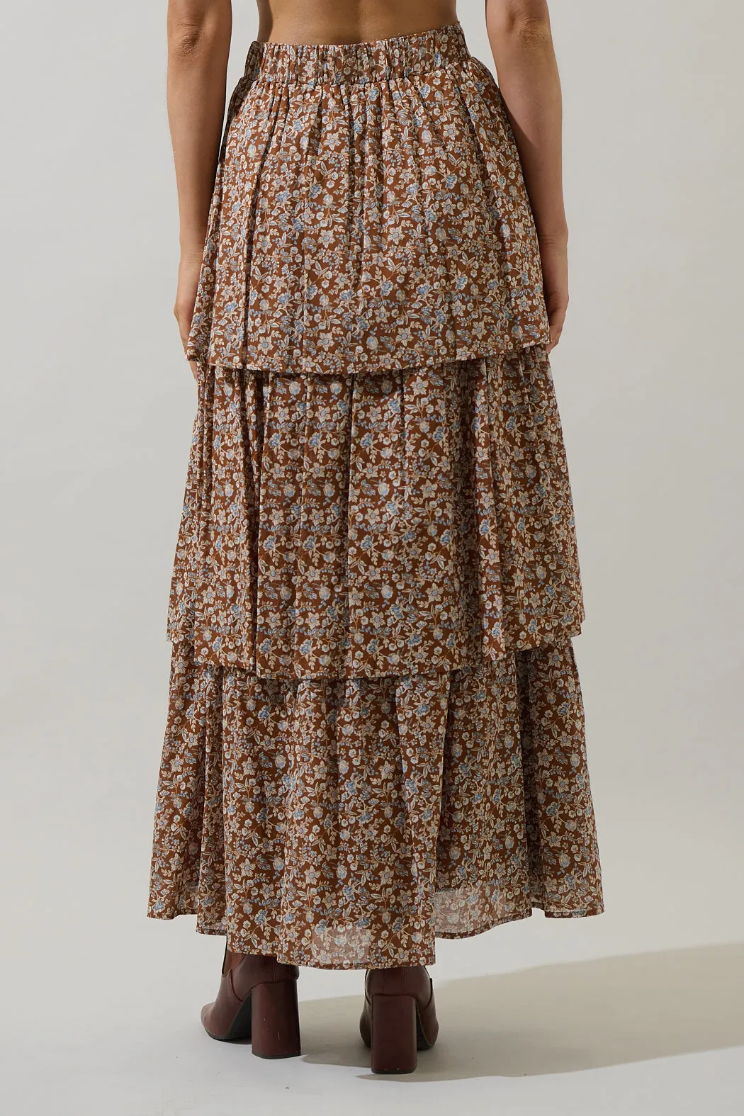 Ramsey Ditsy Tonia Tiered Maxi Skirt sold by Sugarlips product image thumbnail 2