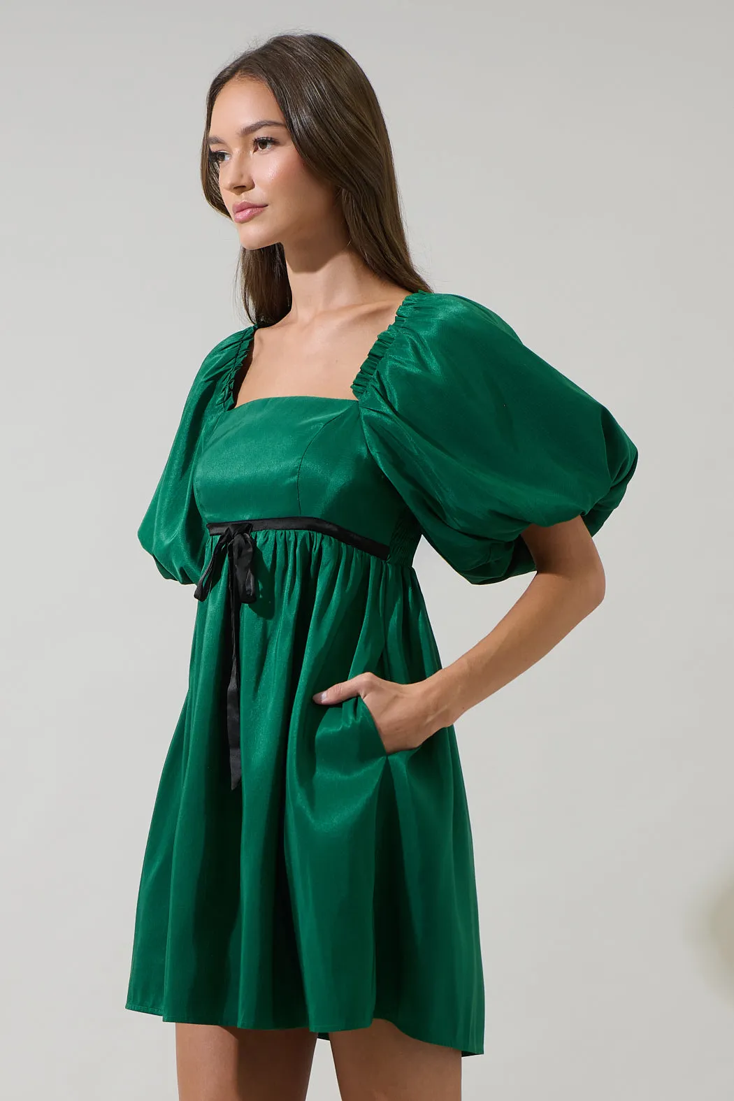 Decima Bubble Sleeve Mini Dress sold by Sugarlips product image thumbnail 3
