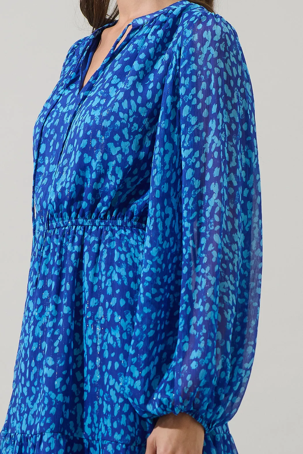 Madeira Abstract Paxton Balloon Sleeve Mini Dress sold by Sugarlips product image thumbnail 5