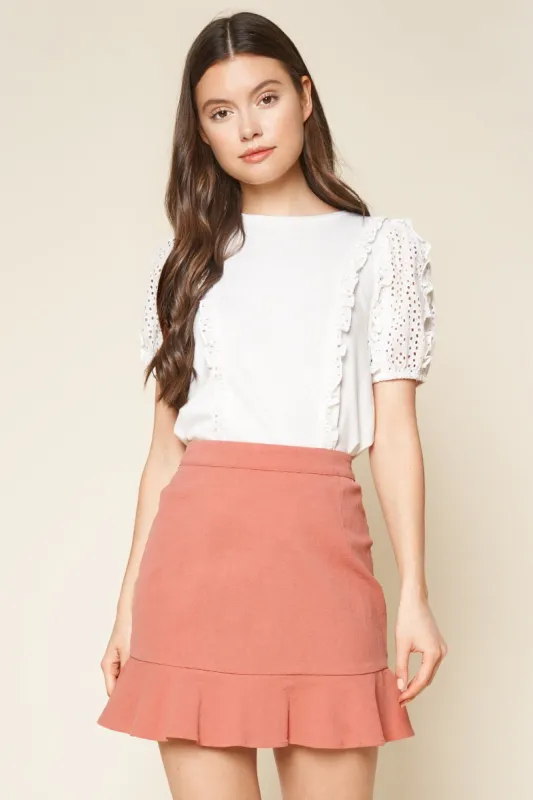 Kalianna Lace Trim Top sold by Sugarlips