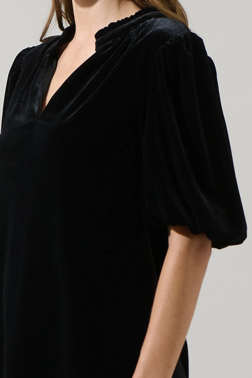 Rayna Velvet Gretna Ruffle Blouse sold by Sugarlips product image thumbnail 5