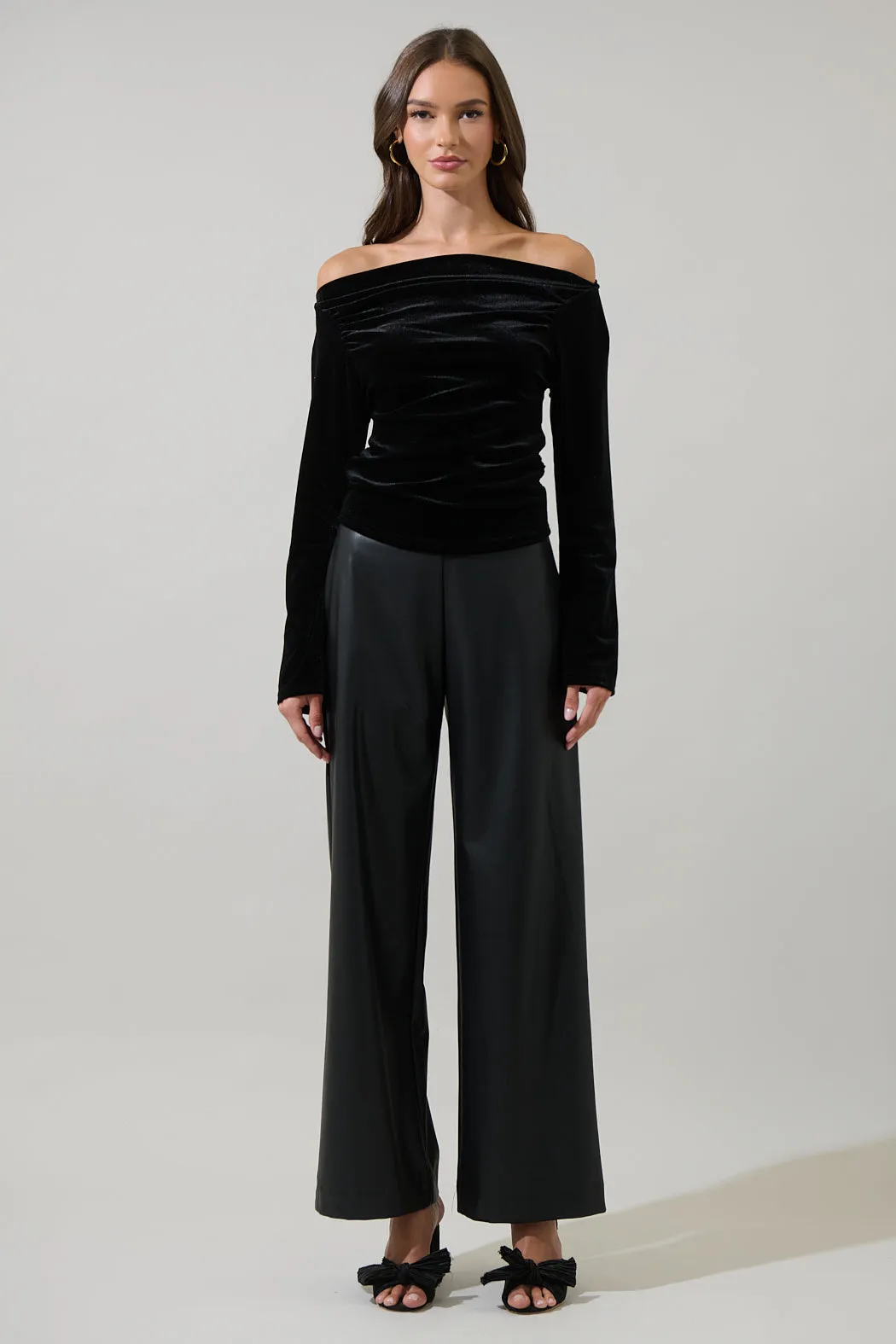 Gracy Velvet Off the Shoulder Top sold by Sugarlips product image thumbnail 4