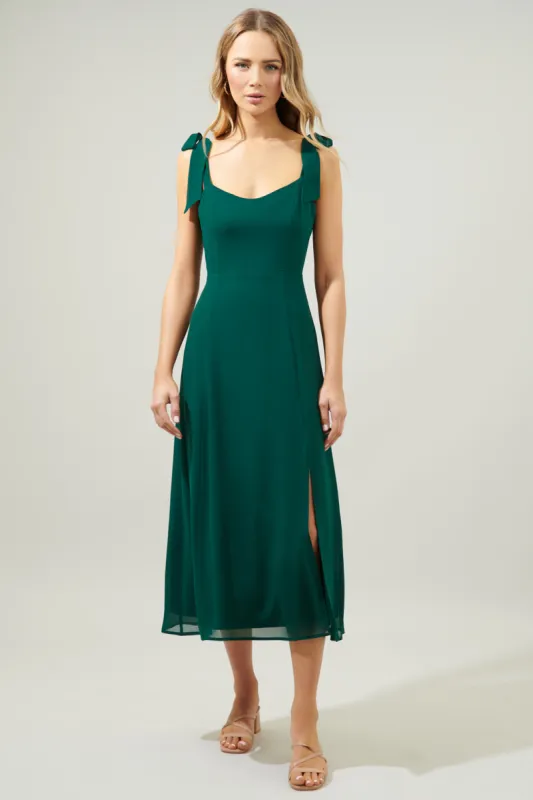 Viejo Tie Strap Midi Dress sold by Sugarlips