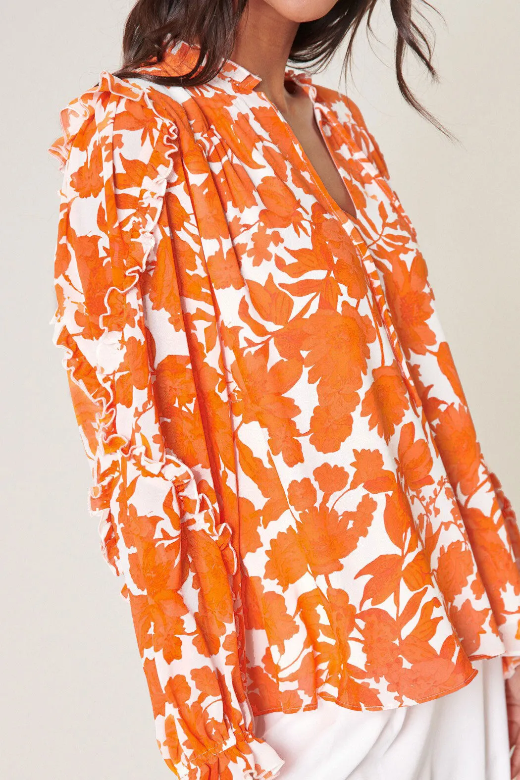 Tangelo Raj Ruffle Balloon Sleeve Blouse sold by Sugarlips product image thumbnail 5