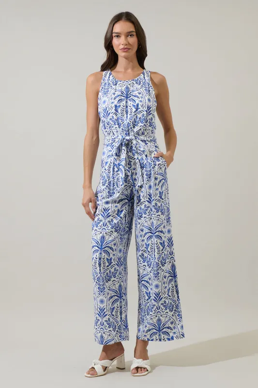 Romina Tropical Jora Sleeveless Jumpsuit made by Sugarlips