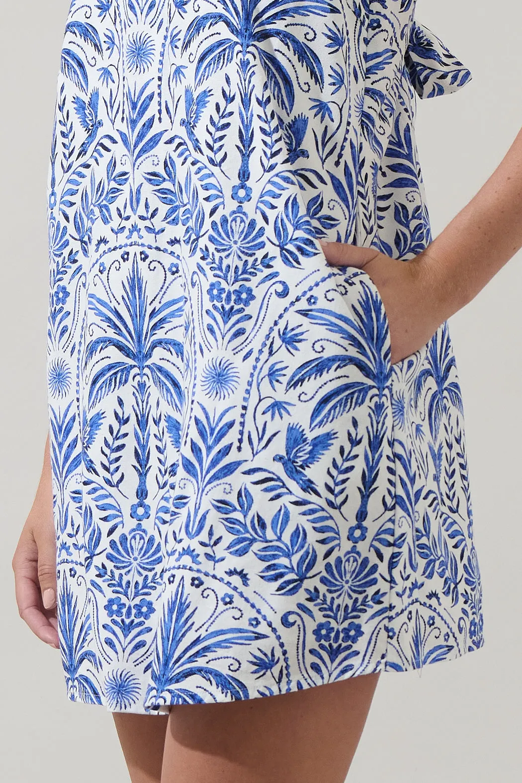 Romina Tropical Amory Halter Mini Dress sold by Sugarlips product image thumbnail 5