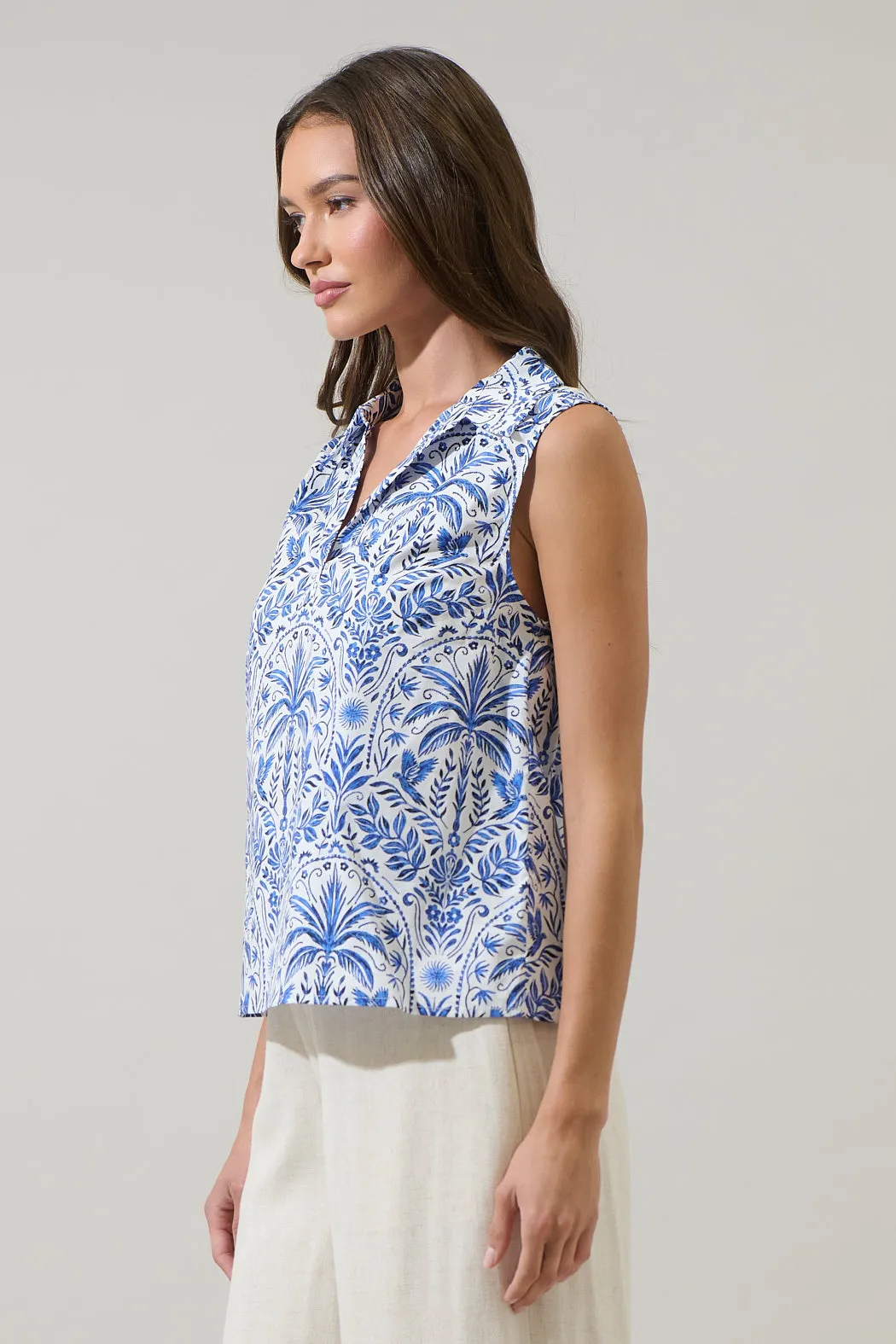 Romina Tropical Kirsa Sleeveless Top sold by Sugarlips product image thumbnail 3