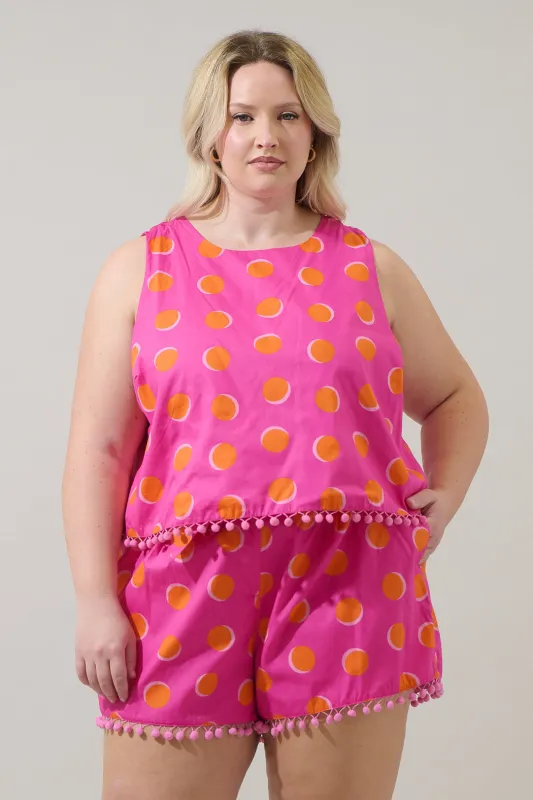 Rosy Polka Dot Taisy Sleeveless Top Curve sold by Sugarlips