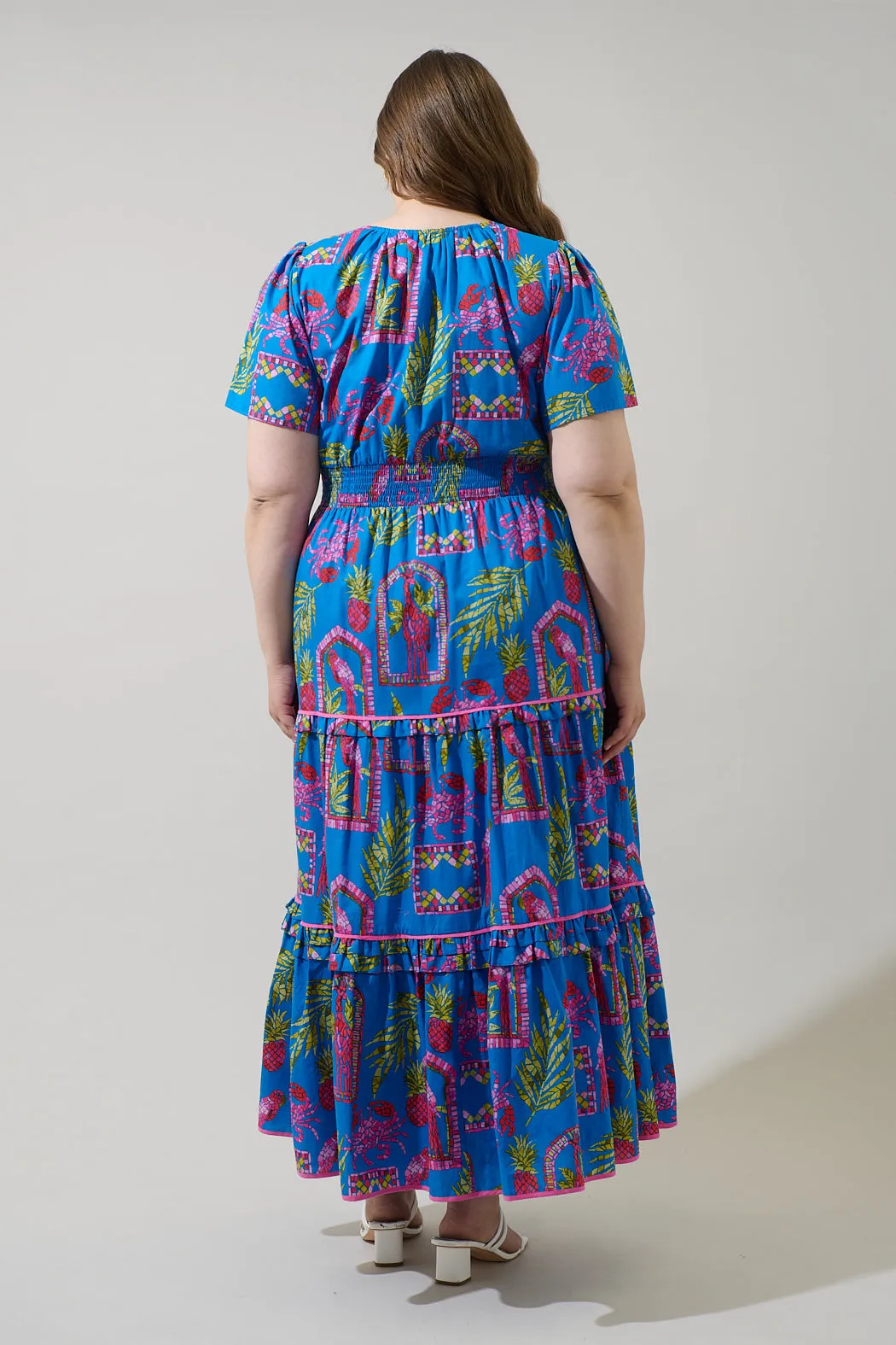 Bally Tropical Ernie Tiered Maxi Dress Curve sold by Sugarlips product image thumbnail 2