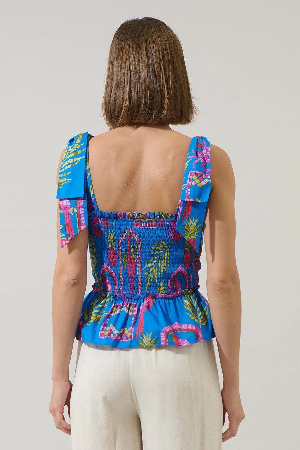 Bally Tropical Cazz Smocked Top sold by Sugarlips product image thumbnail 2