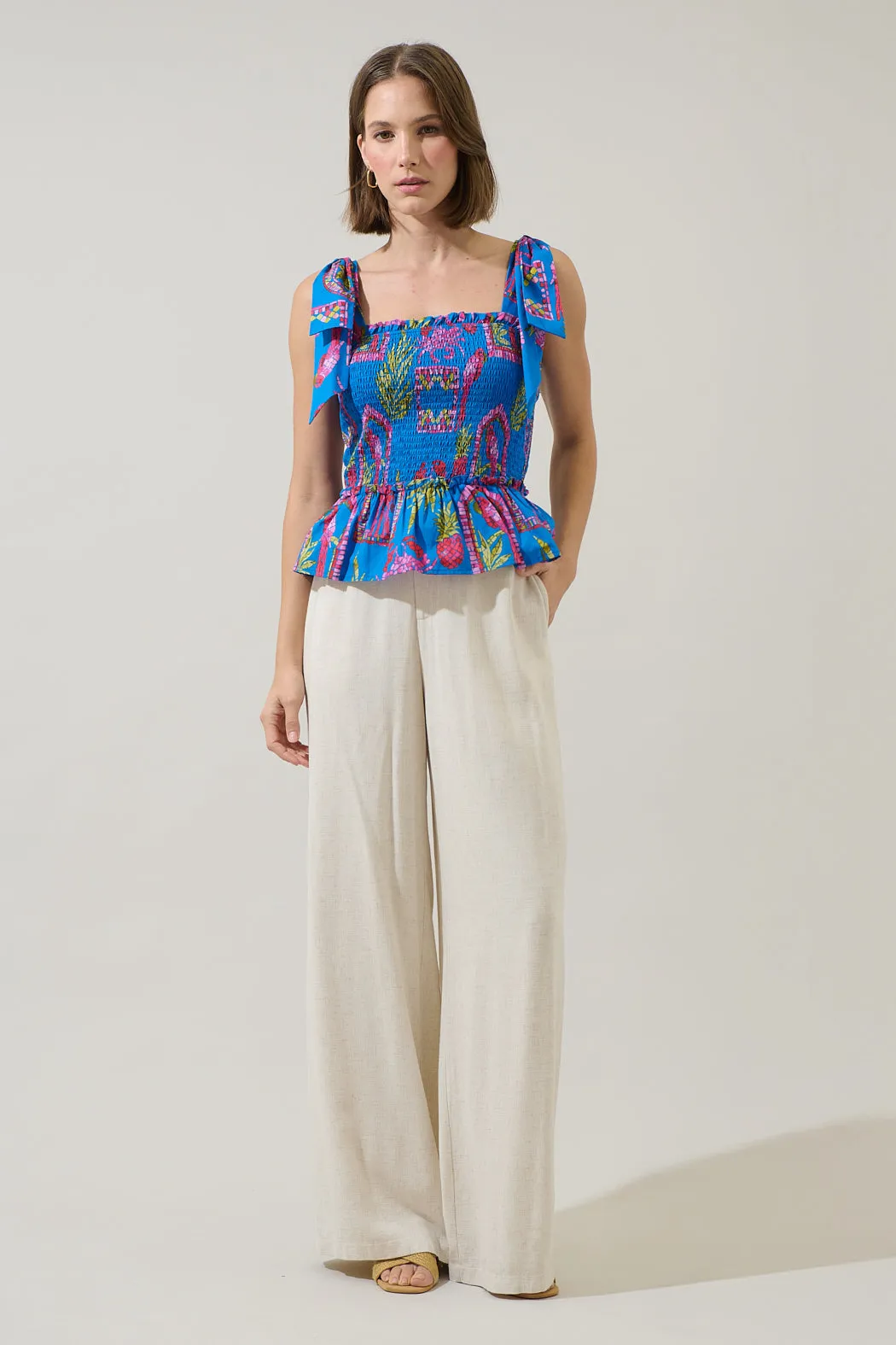 Bally Tropical Cazz Smocked Top sold by Sugarlips product image thumbnail 4