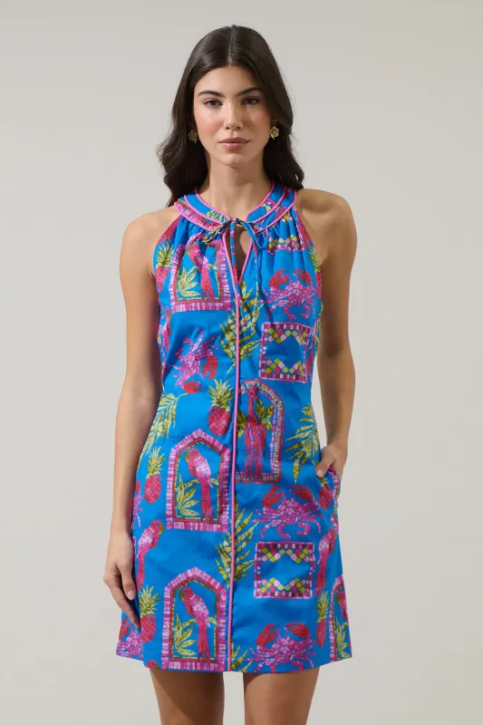 Bally Tropical Gloria Sleeveless Mini Dress sold by Sugarlips