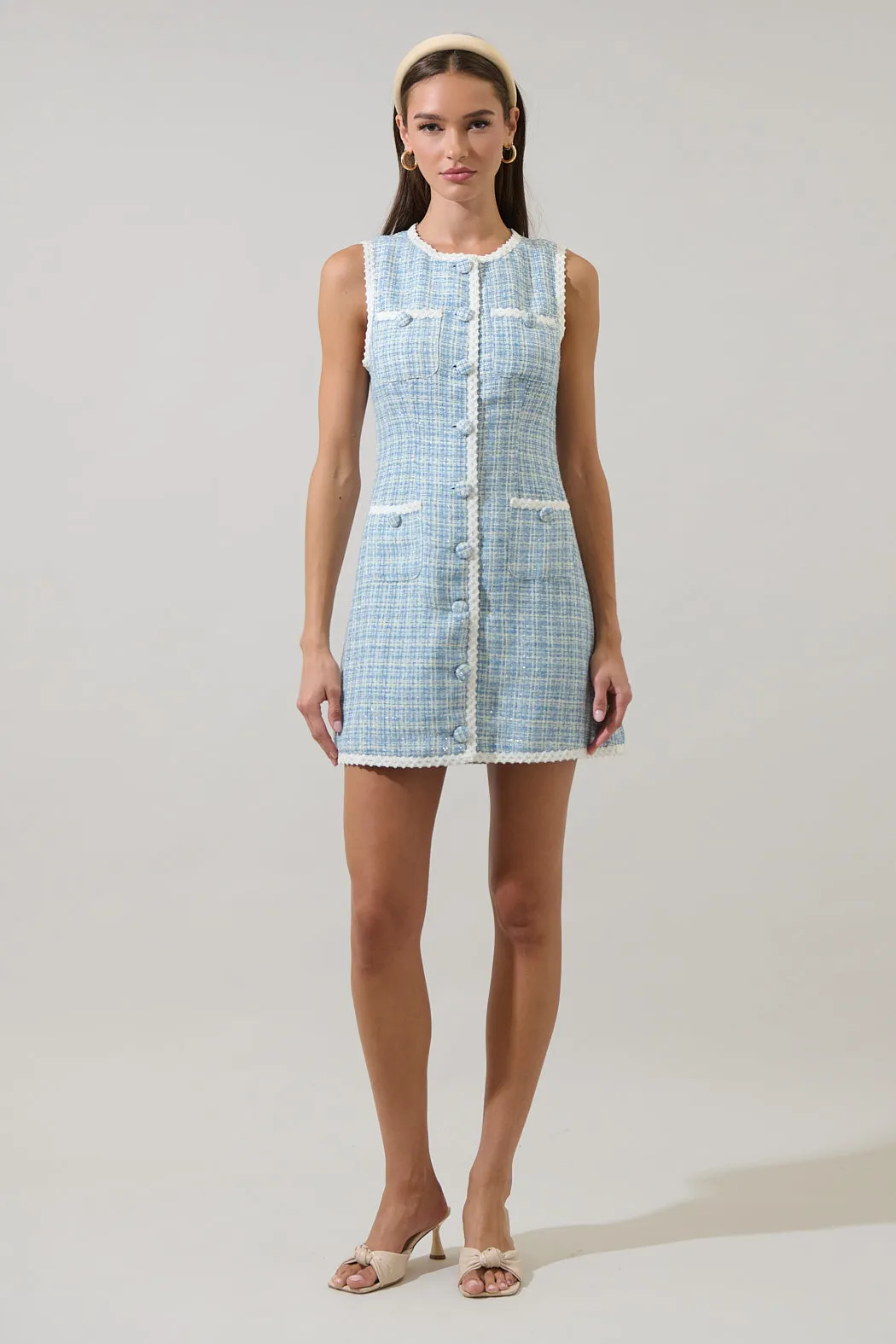 Elviane Tweed Mini Dress sold by Sugarlips product image thumbnail 4